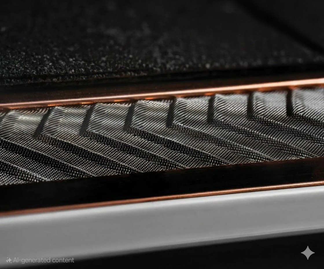 Gutter Guard with Copper Trim